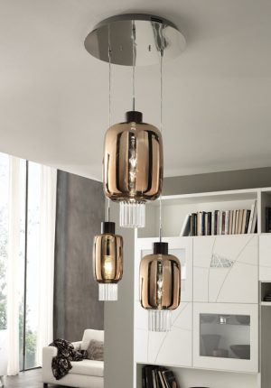 Cangini & Tucci DOLIUM Mundgeblasene Glas Moderne Elegante Pendel Hängelampe Leuchten Treppenbeleuchtung